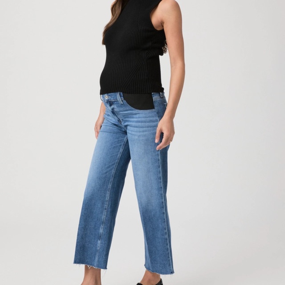PAIGE Anessa Maternity Wide Leg Jean - Like New!